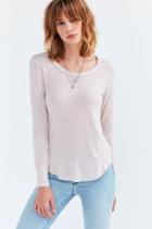Urban Outfitters Truly Madly Deeply Camden Long-sleeve Shirttail Tee