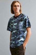 Urban Outfitters Rothco Camo Tee,blue Multi,s