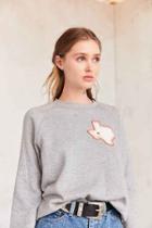 Urban Outfitters Project Social T Texas Pullover Sweatshirt,grey,s