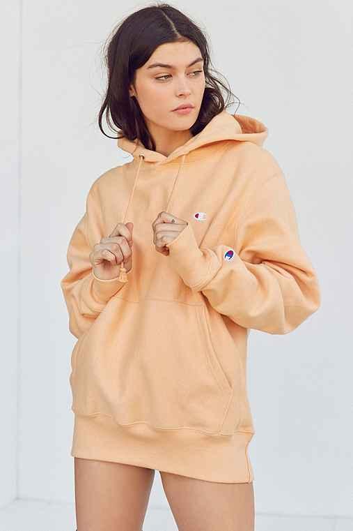 Urban Outfitters Champion + Uo Reverse Weave Hoodie Sweatshirt,peach,m