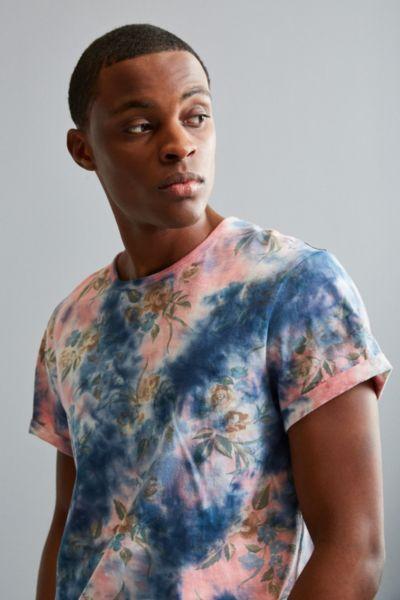 Urban Outfitters Tie-dye Long Roll Sleeve Tee
