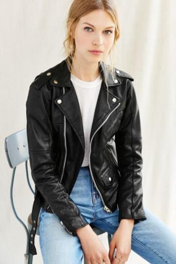 Urban Outfitters Pelechecoco Leather Moto Jacket