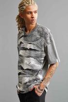 Urban Outfitters Lacoste L!ve Wood Graphic Tee,grey,xl