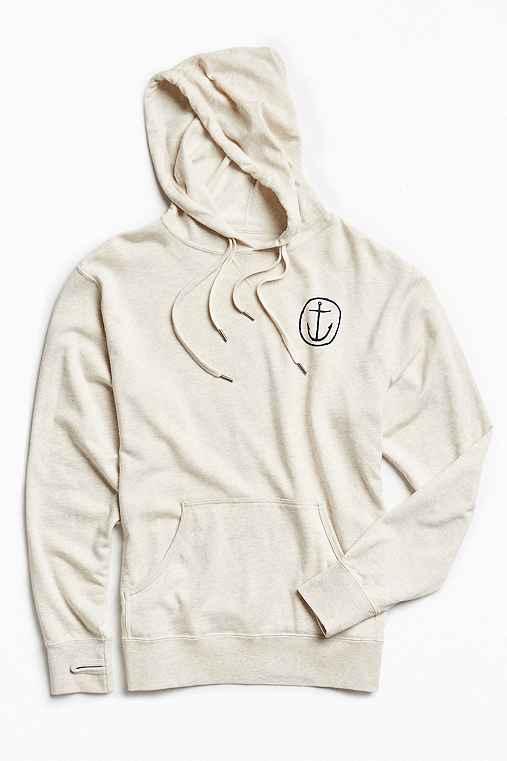 Urban Outfitters Captain Fin Pool Service Hoodie Sweatshirt,ivory,s