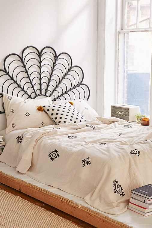 Urban Outfitters 4040 Locust Toures Symbology Duvet Cover,cream,full/queen