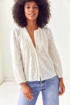 Ecote Arabella Pinktuck Polka Dot Blouse