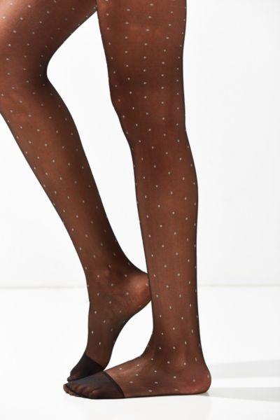 Urban Outfitters Out From Under Sheer Polka Dot Glitter Tight