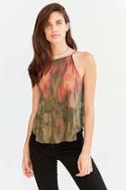 Urban Outfitters Silence + Noise Leela Cami,red Multi,l