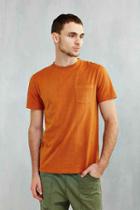 Urban Outfitters Cpo Pigment Pocket Tee,dark Orange,m
