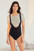 Urban Outfitters Out From Under Jane Crop Bodysuit,black,xs