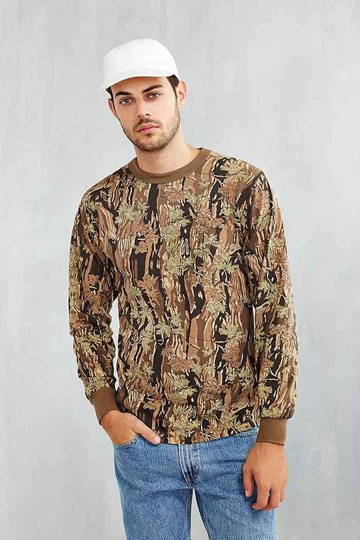 Urban Outfitters Rothco Camo Long-sleeve Tee,brown,m