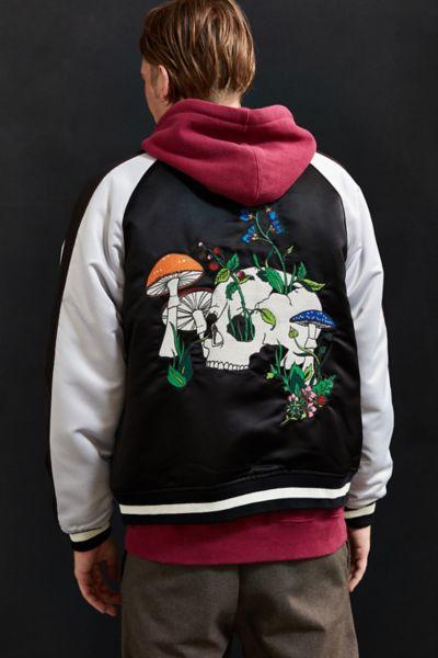 Urban Outfitters Uo Embroidered Skull Souvenir Jacket