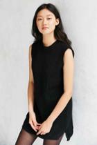 Urban Outfitters Native Youth Rib Knit Mini Dress,black,xs