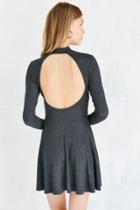 Urban Outfitters Silence + Noise Open-back Mock Neck Mini Dress