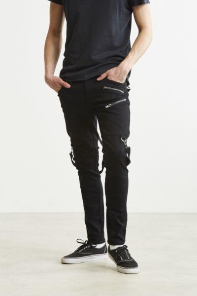 Tripp Nyc Zippered Strap Skinny Pant