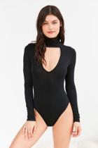 Out From Under Plunging Turtleneck Bodysuit