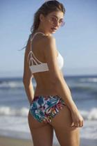 Urban Outfitters Out From Under Printed Cutout Hipster Bikini Bottom,clear,l