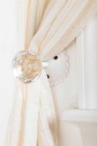 Urban Outfitters Door Knob Curtain Tie-back,white,one Size