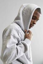 Urban Outfitters Wallace Distressed Hoodie Sweatshirt,grey,m