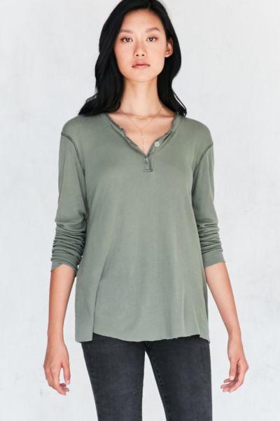 Truly Madly Deeply Henley Tissue Tee