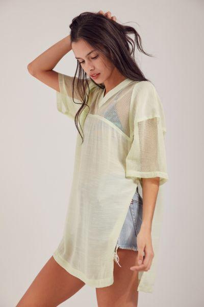 Urban Outfitters Silence + Noise Sheer Sporty Jersey Top