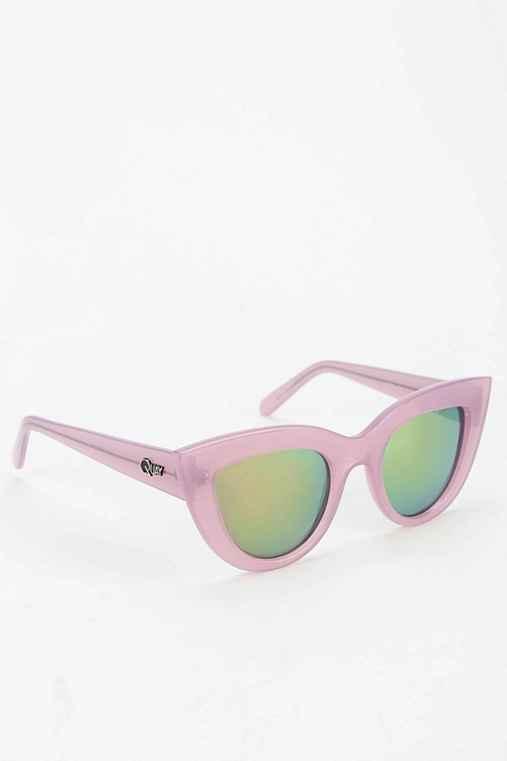 Urban Outfitters Quay Kittie Cat-eye Sunglasses,purple,one Size