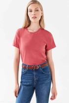 Urban Outfitters Bdg Vienna Crew Neck Tee,red,m
