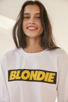 Urban Outfitters Blondie Long Sleeve Tee,white,m