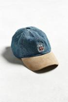 Urban Outfitters Stussy Denim Suede Crest Hat