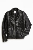 Urban Outfitters Uo Napoli Leather Moto Jacket