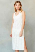 Urban Outfitters Kimchi Blue Eyelet Column Midi Dress,white,6