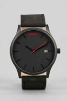 Urban Outfitters Mvmt Classic Leather Watch,black Multi,one Size