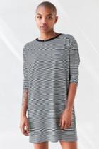 Urban Outfitters Bdg Long-sleeve Striped T-shirt Dress