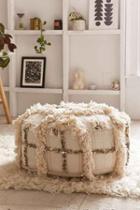 Urban Outfitters Moroccan Coin Pillow Pouf,cream,one Size