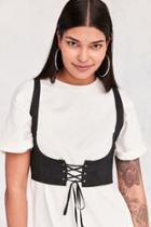 Silence + Noise Cassidy Cropped Corset Vest