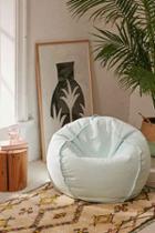 Urban Outfitters Exposed Seam Bean Bag Chair,mint,one Size