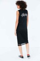 Urban Outfitters Stussy Redondo Mesh Midi Dress,black,l