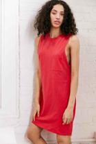 Urban Outfitters Bdg Jane Muscle Tee Dress,red,l