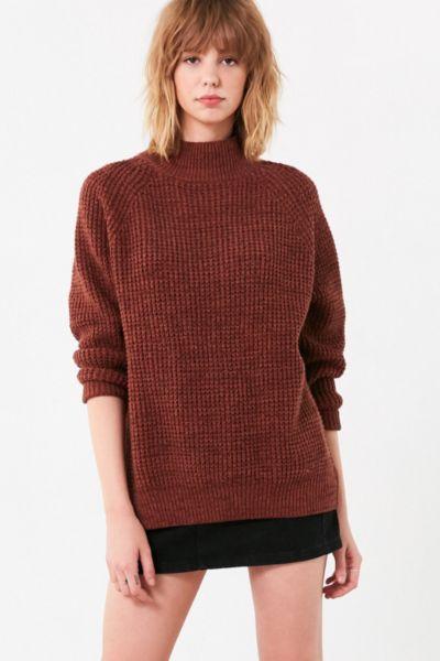 Urban Outfitters Bdg Waffle-knit Turtleneck Sweater