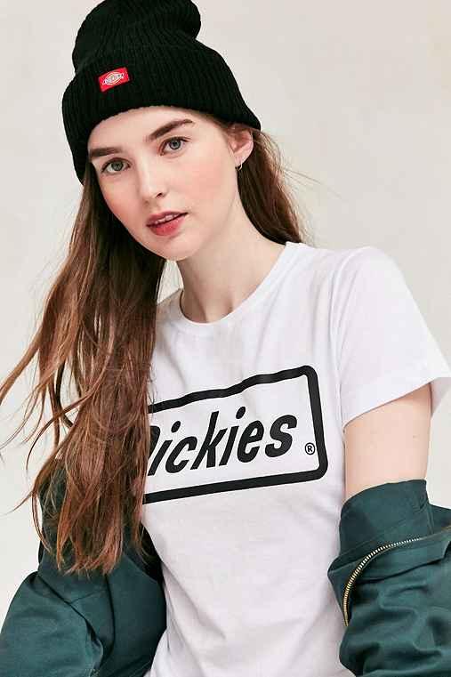 Urban Outfitters Dickies Rib Knit Beanie,black,one Size