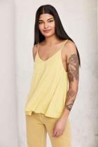 Urban Outfitters Silence + Noise Stella Strappy Swing Cami,yellow,l