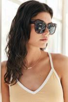 Urban Outfitters Saturday Sleek Square Sunglasses,brown,one Size