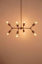 Urban Outfitters 4040 Locust Metal Pipe Pendant Light,copper,one Size