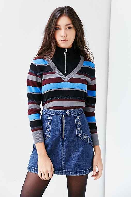 Urban Outfitters Cooperative Molly Denim Mini Skirt,blue,2