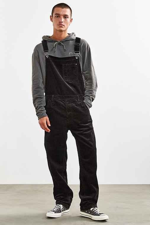 Urban Outfitters Bdg 6 Wale Corduroy Overall,black,xl