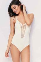 Urban Outfitters Billabong Hippie Hooray One-piece Swimsuit,ivory,m