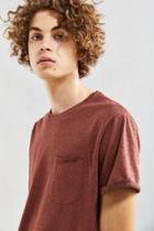 Urban Outfitters Uo Plaited Nubby Roll Sleeve Tee