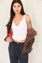 Urban Outfitters Urban Renewal Remade Cropped Ribbed Tank Top