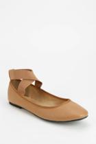 Kimchi Blue Elastic Cross-strap Flat