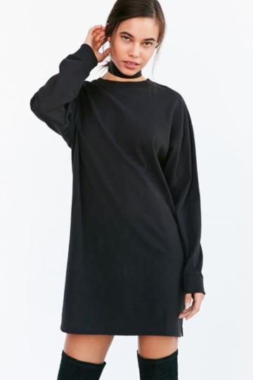 Urban Outfitters Bdg Maeby Oversized Long-sleeve T-shirt Dress